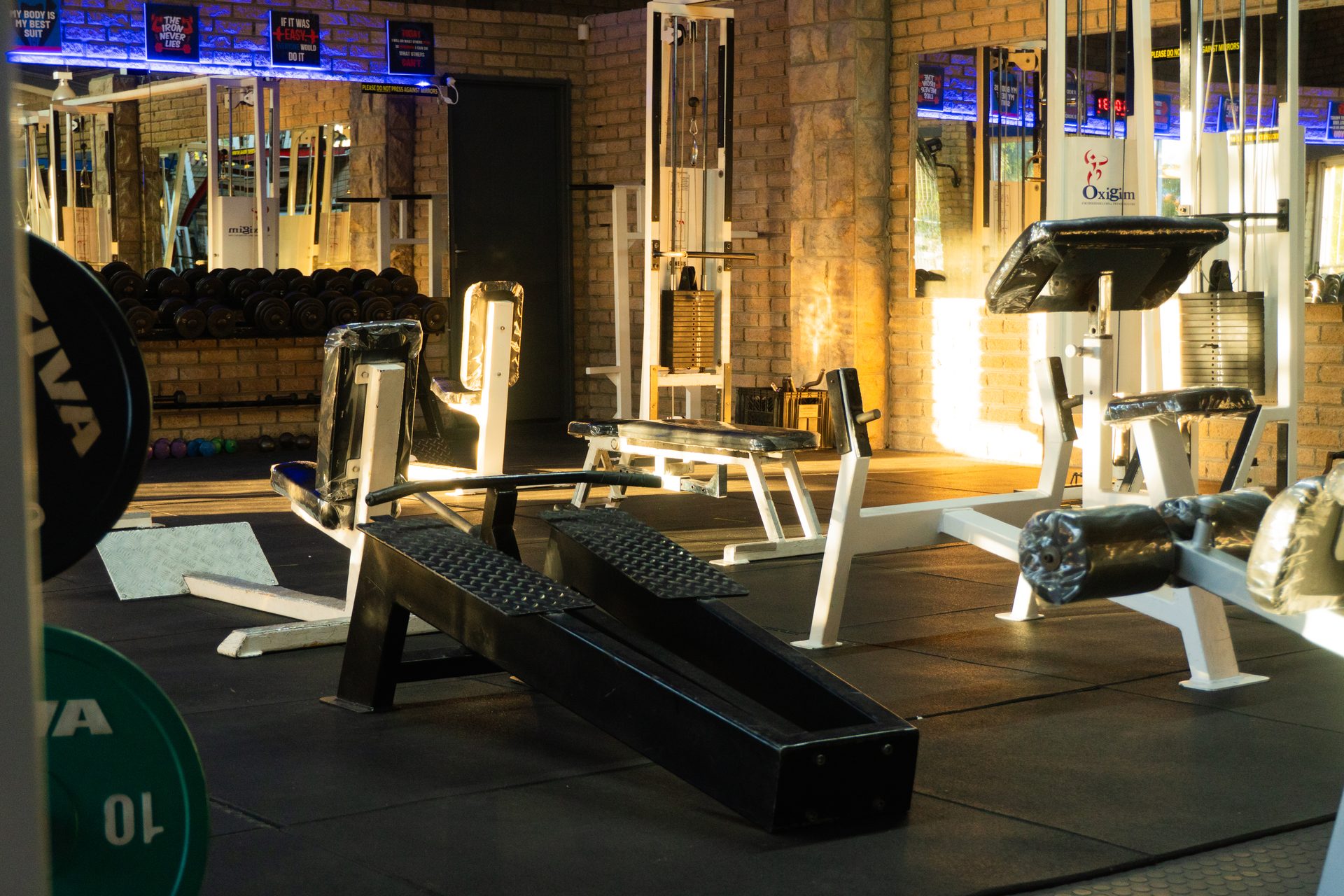 Oxigim gym interior showing equipment and training area